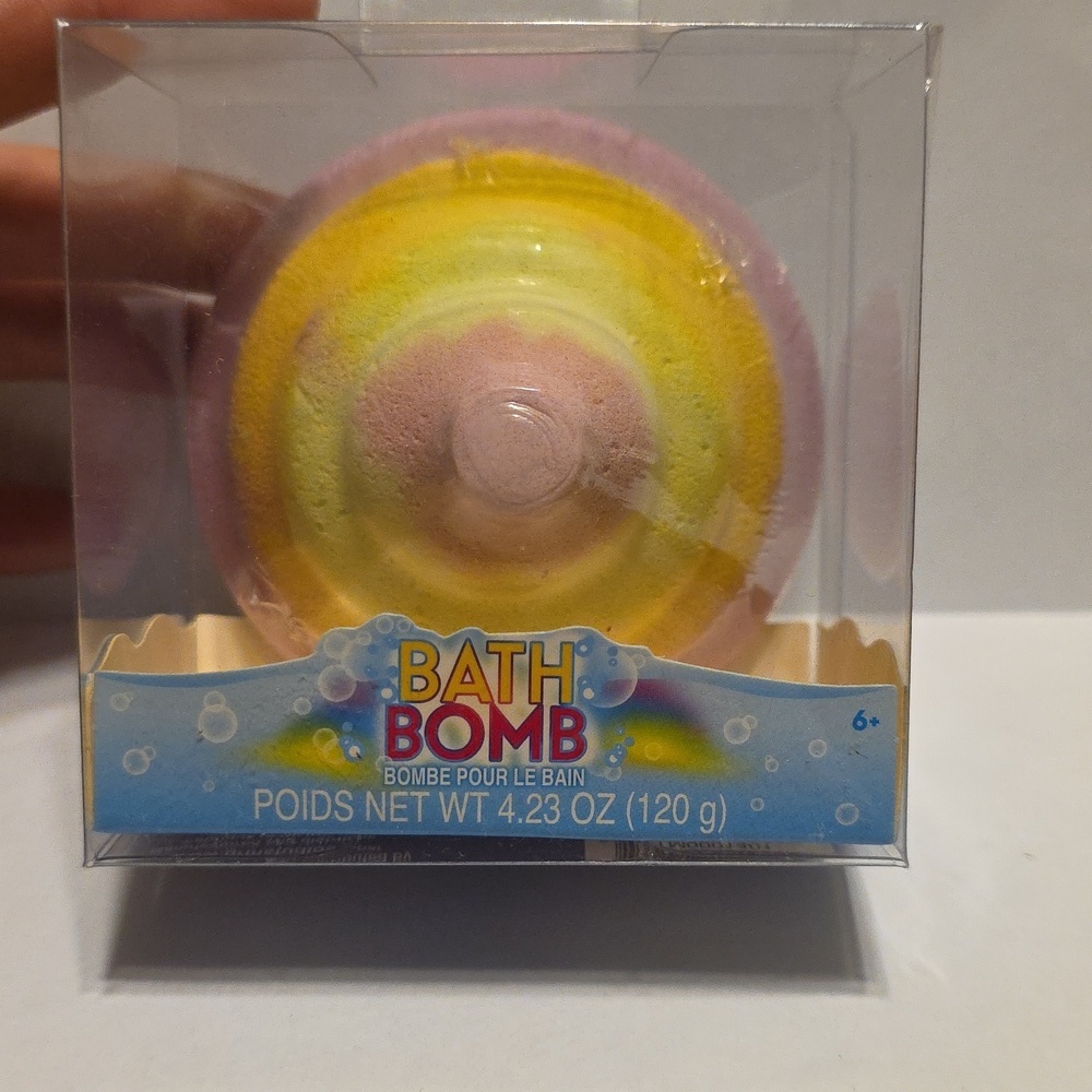 PINK RAINBOW UNICORN POOP BATH BOMB